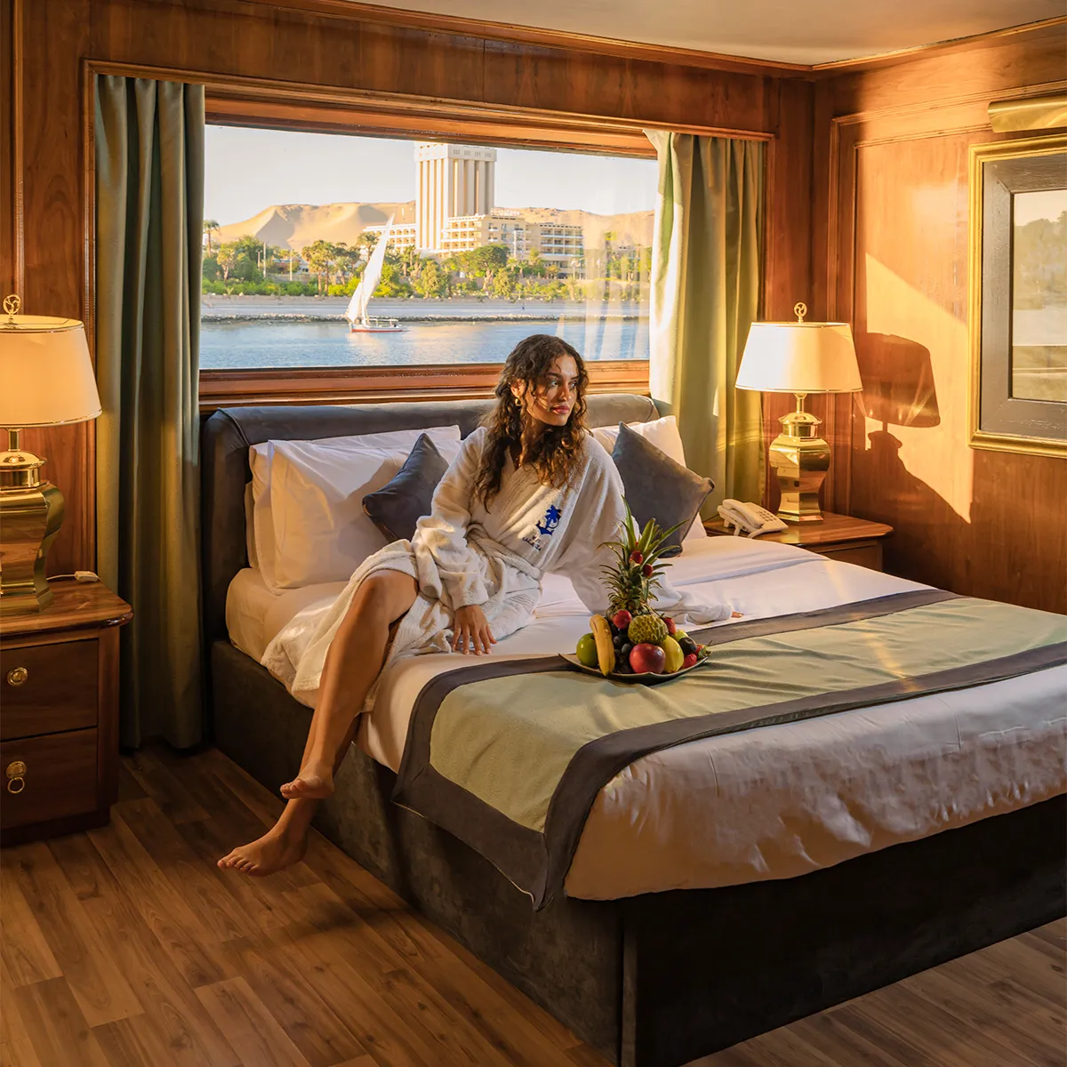 Cabin aboard the MS Salacia Nile Cruise Nile cruise